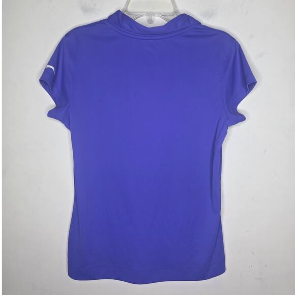 Slazenger purple v-neck short sleeve polo shirt - XL - Picture 3 of 4